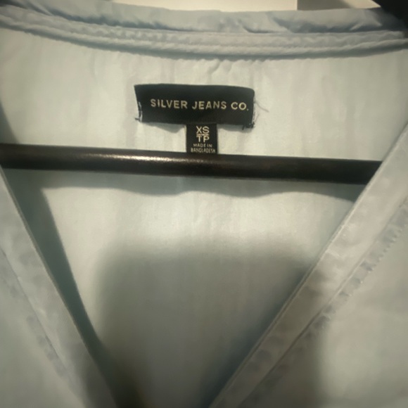 Silver jeans chambray dress with bow - Picture 3 of 8